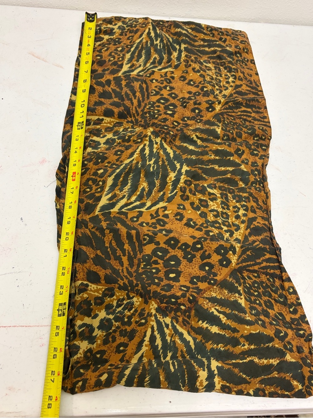 Animal Print Scarf Wrap in Brown and Black